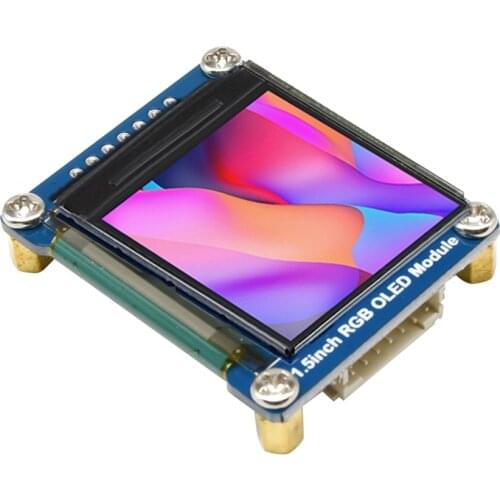 1.5 inch RGB 6-bit 65K OLED Display Module 128*128 Color Screen 3.3V-5V SPI Interface Embedded For Arduino For Raspberry Pi