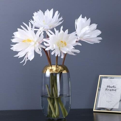 78cm Long Stem Artificial Silk Large Stem Colorful Epiphyllum Flower For Wedding Decoration