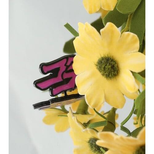 Anime JoJos Bizarre Adventure Brooch Pins Hard Enamel Metal Badge Collar Lapel Pin Menacing Text Fashion Jewelry Gift for Fans