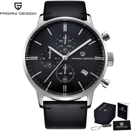 PAGANI DESIGN Top Brand Chronograph Quartz Watch Men Stainless Steel Watch 2020 Luxury Men Sapphire Glass Men Watches reloj New