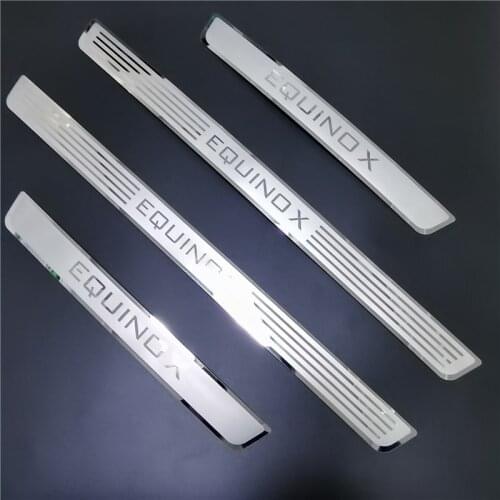 For Chevrolet EQUINOX 2014-2019 2020 2021 Door Sill Guard Stainless Steel Scuff Plate Welcome Kick Pedal Styling Car Accessories