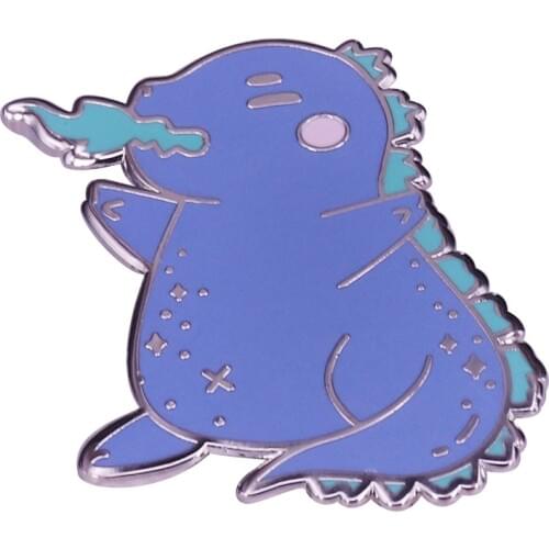 This King Kaiju Gojira enamel pin will make you and your friend heart to heart pity