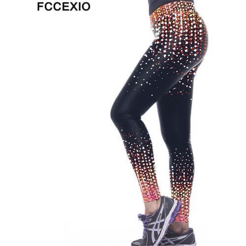 FCCEXIO Women's Compression Leggings