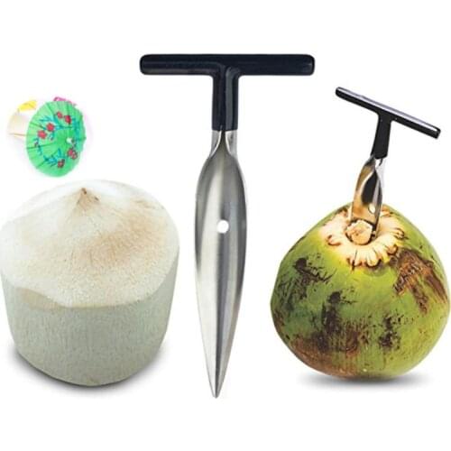 Coconut Opener Tool Food Grade Stainless Steel Opener Coconut Meat Tool Easy To Use Kitchen Tools Durable Fruit Openers Tools