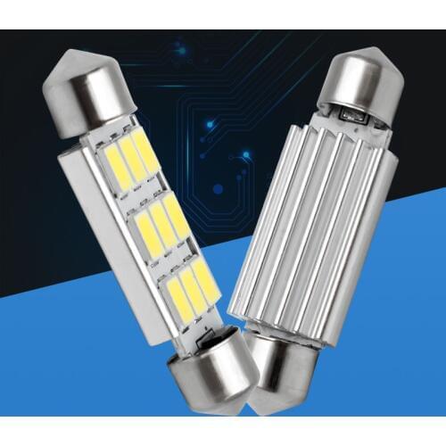 5pcs 42mm c5w C10W 9 smd 5630 5730 Led canbus error free Car Interior Festoon Light door lights Auto Reading Lamps white 12V