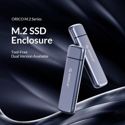 ORICO M2L2 SSD Case NVME Enclosure M.2 to USB Type C 3.1 Aluminum alloy Hard Drive Case for NVME PCIE NGFF SATA M/B Key SSD Disk
