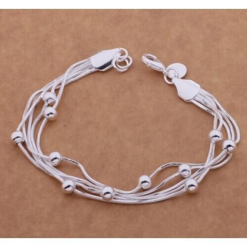 Beautiful fashion Silver plated charm Bracelet Gorgeous jewelry fantastic /awdajnka cipakzwa AH018