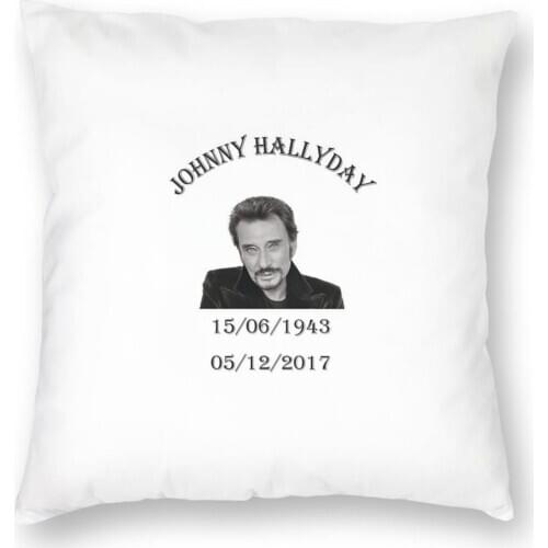 Johnny Hallyday Have A Nice Trip Square Pillow Case Polyester Throw Pillow Rock Music French Singer 45*45cm Pillowcase