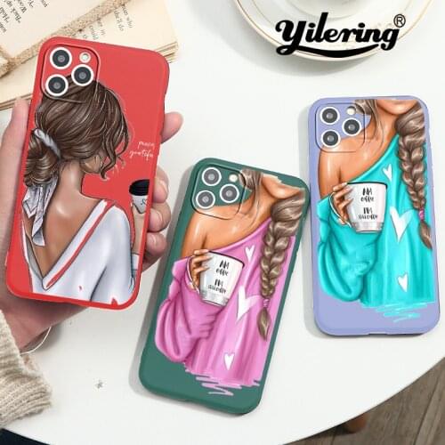 Fashion Women Phone Cases For iPhone 12 11 Pro Max X Xs XR 7 8 Plus SE2 2020 12 mini Soft TPU Case Cover for iPhone 11 Pro Shell