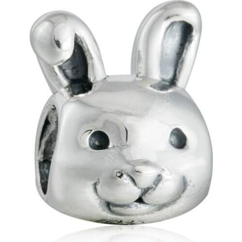 New Spring Collection Authentic 925 Sterling Silver Remarkable Rabbit Charm Fit Original Brand Charms Bracelet jewelry