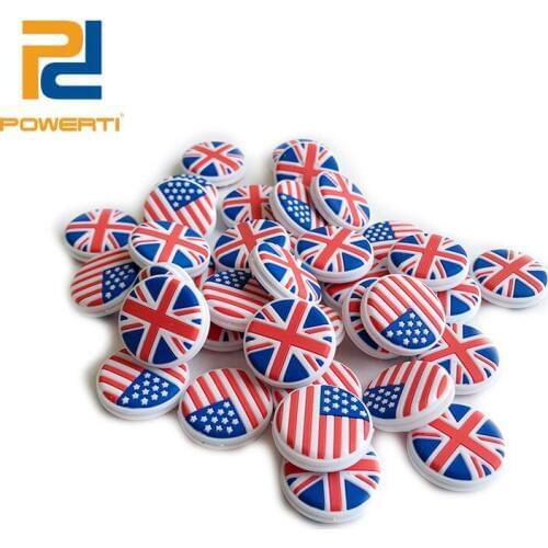 POWERTI 20pcs/lot New Arrival Tennis Vibration Dampener Cute Absorber Reduce Shock for Tennis Racket