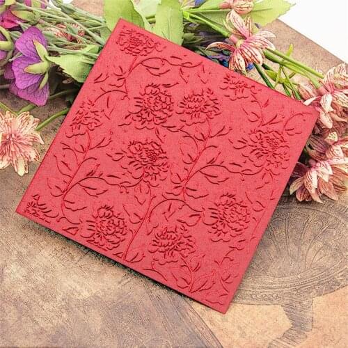 HOT plastic Black flower craft card making paper card album wedding decoration clip Embossing folders