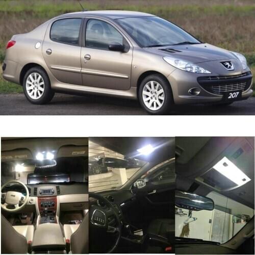 LED interior lighting complete set For Peugeot 207 CC 208 307 CC 308 407 508