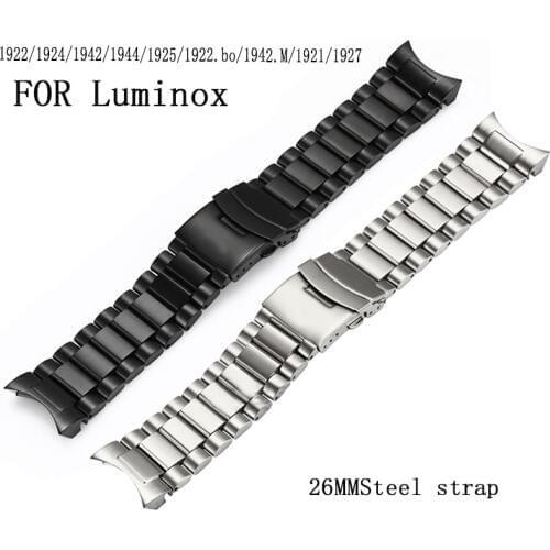 Shengmeirui 26MMStainless Steel Watchband FOR Luminox Men Watch Band Wrist Bracelet 1922/1924/1942/1944/1925/1922.bo/1942.M/1921