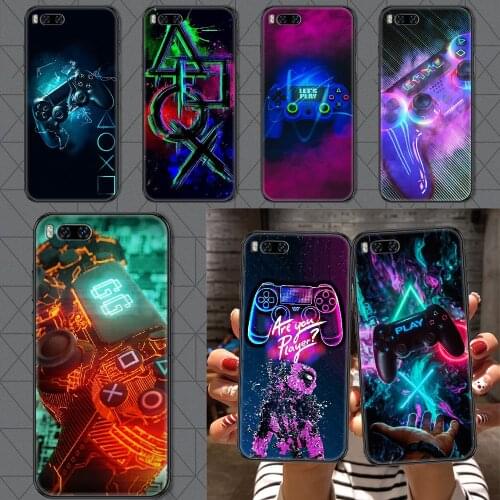 Play Station PS4 Phone case For Xiaomi Mi Max Note 3 A2 A3 8 9 9T 10 Lite Pro Ultra black art waterproof 3D Etui silicone coque