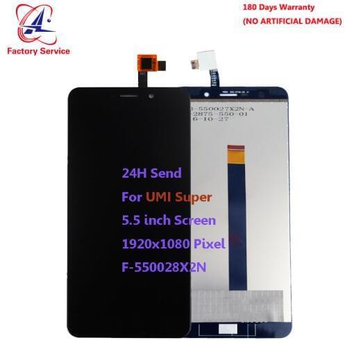 For Original Umi Super LCD Screen Display+Touch Screen Digitizer Sensor Assembly Replacement 5.5" 1920x1080P For UMI Super Euro