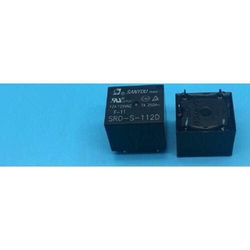 SRD-S-112D 12VDC 10A 250VAC SANYOU RELAY 1 From C New and original