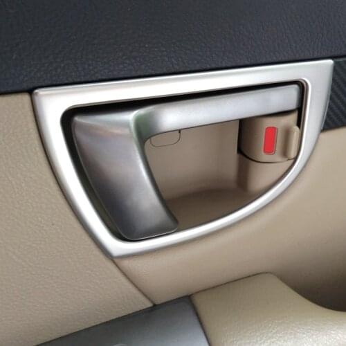 Stainless Steel Inner Interior Inside Door Handle Covers Frame Trim for Hyundai Santa Fe CM 2 2007 2008 2009 2010 2011 2012 year