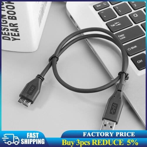 High Speed 0.5m USB 3.0 Cable Type A Male to USB 3.0 Micro B Male Adapter Cable Converter for External Hard Drive Disk HDD