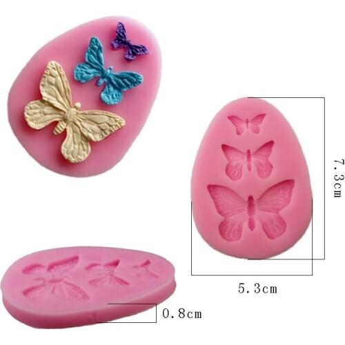 1PCS Butterfly Fondant Chocolate Pudding Silicone Mold Bakeware Pastry Gift Decorating Baking Tool DIY Gift