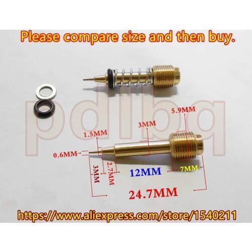 2pcs / pack )YM Motorcycle carburetor fuel ratio adjusting screw Mikuni the carb air screw For XJR400 VMAX1200 FZR400 XV400