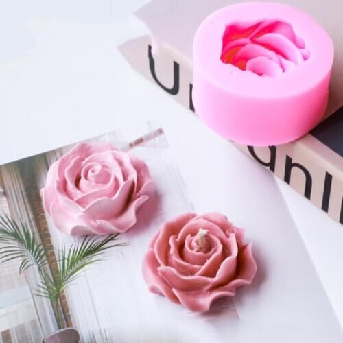3D flower Molds Food grade silicone chocolate molds Wax Candle Molds