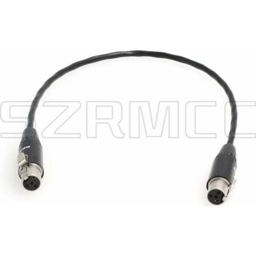 TA4F Mini XLR 4 Pin Female to TA4F Mini XLR 4 Pin Female Pro Audio Cable for Camera Microphone