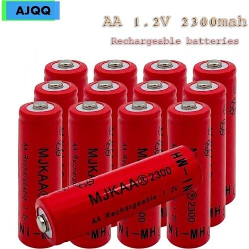 Factory by attacked JAQQ 12/16/18/22PCS Nova Battery Bateria Recarregavel AA 2300 Mah 1.2 V led Brinquedo Mp3 Battery Alkaline