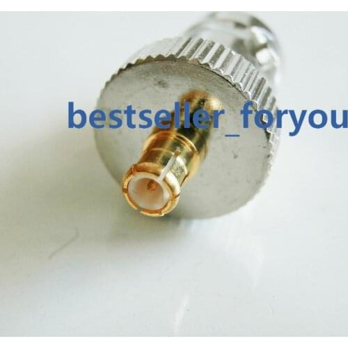 BNC Female Jack To MCX Male Plug Straight RF Connector Adapter GPS Antenna TVBrass