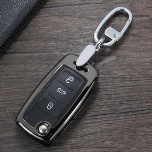 Zinc alloy car key cover case for VW Golf Bora Jetta POLO GOLF Passat For Skoda Octavia A5 Fabia For SEAT Key holder