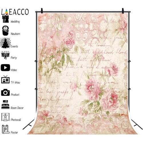 Laeacco Letter Flowers Valentines Day Photophone Home Decor Backgrounds Photography Customize Backdrops Props For Photo Studio