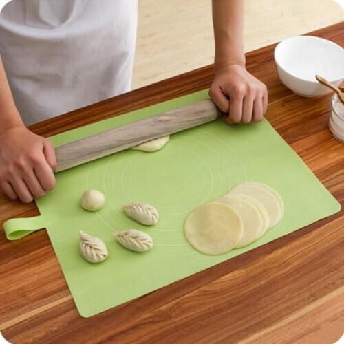 Baking Tools Thickening Silicone Rolling Board Rollable Kneading Mat With Scale Pastry Boards