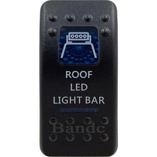 Cover Cap Only!Car Boat RV ROOF LED LIGHT BAR Rocker Switch Cover Cap Blue Window Labeled Control Cap Accessories