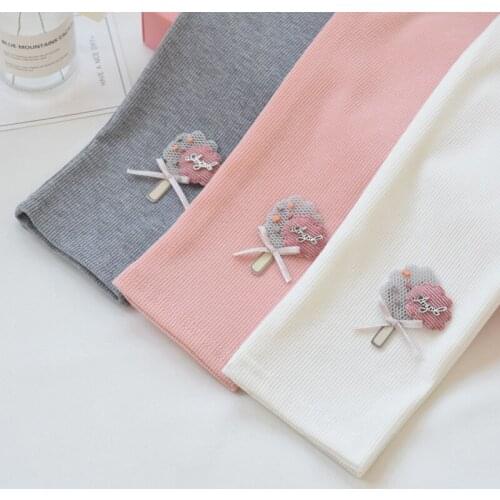 Girls' leggings autumn and winter plus velvet thickening childrens thin western-style black pants childrens trousers