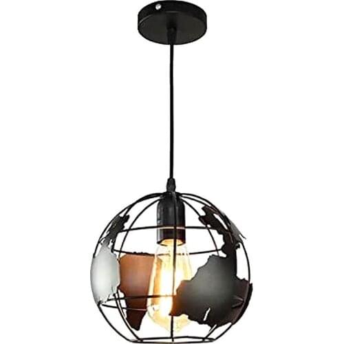 New Industrial style wrought iron globe chandelier modern minimalist personality restaurant office cafe decorative lighting