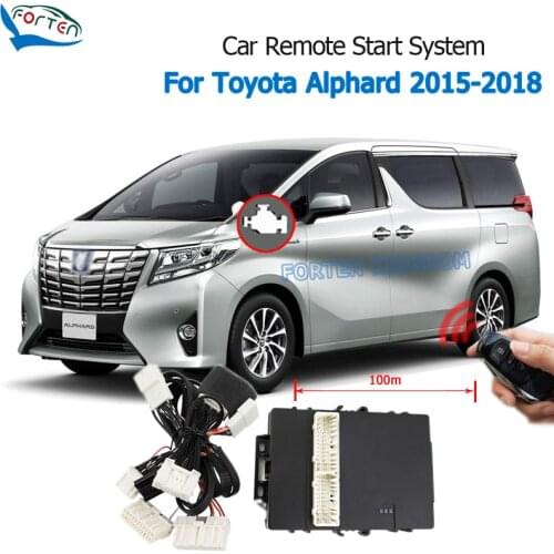 Car Remote Start System Module For Toyota Alphard 2015-2018 With Window Close Door Lock Plug and Play