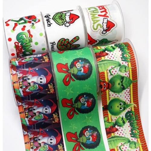 Cartoon Grosgrain/Satin Ribbon Cartoons Printed Ribbon For Crafts Decoration Bow 10Yards 25167