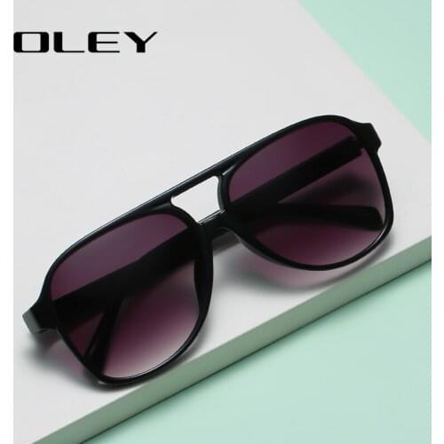 OLEY Brand Square Retro Gradient Polarized Sunglasses Women Men Carbon Fiber Pattern Design Outdoor Sports Eyewear