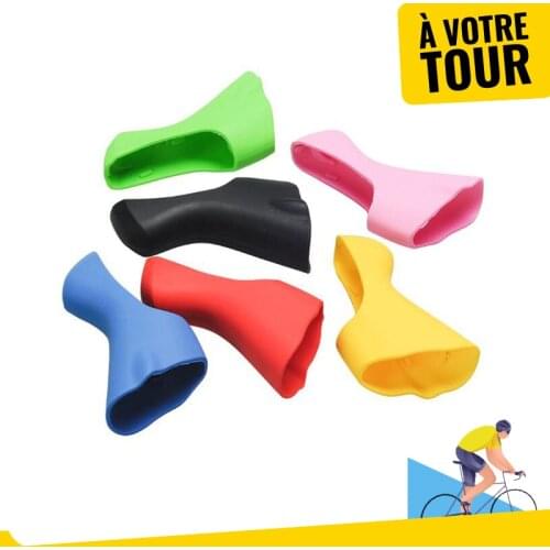 A pair Bicycle Shifter Brake covers compatible shimano 4700/5800/6800 tiagra ultegra 105 Manual Transmission Handle Silicone