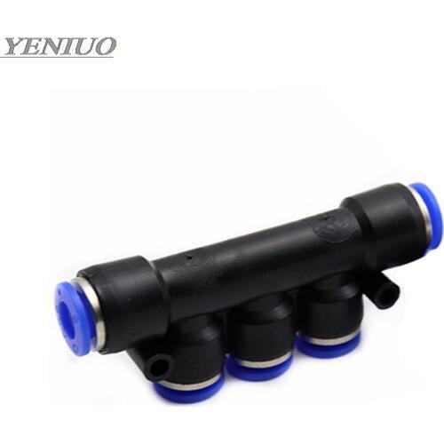 PKG" Pneumatic Multiple Connector Quick Fitting Pneumatic Connector Push In Fit For Air PK4 6 8 10 12mm