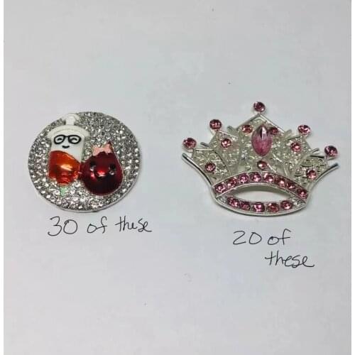 Flat Backs for Badge Holder Reel for nurse accessories (Crown and drop blood