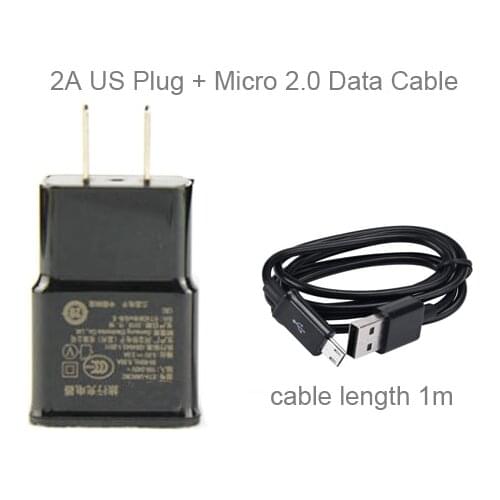 2A EU US Portable Mobile Phone Charger +USB Data Cable For Motorola Moto E4 Plus,Asus Pegasus,Zenfone Selfie,Pegasus 2 Plus X550