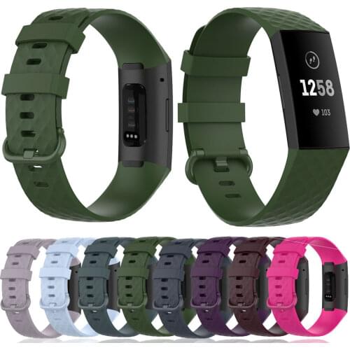 Sport Watchband For Fitbit Charge 3 4 Silicone Accessories Wristband For Fit bit Charge 4 Bracelet Belt Replacement Strap