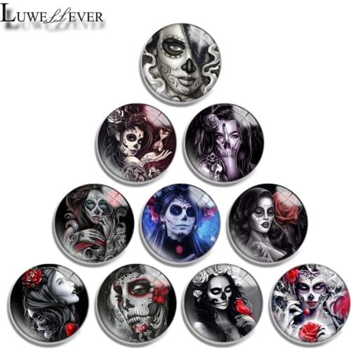 12mm 14mm 16mm 20mm 25mm 30mm 610 Girl Mix Round Glass Cabochon Jewelry Finding 18mm Snap Button Charm Bracelet