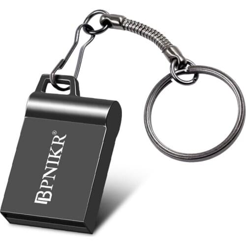 USB Flash Drive 16gb 32gb Pen Drive 64gb 128gb Super Mini Usb Stick Memory Stick Usb 2.0 Metal black Pendrive Free Custom Logo