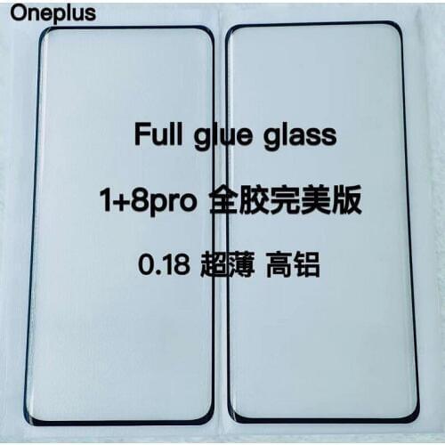 FULL GLUE Screen Protector Tempered Glass For Oneplus 7pro 8pro Film 3D 5D 6D Full Adhesive Screen Protector for 1+7pro 1+8pro