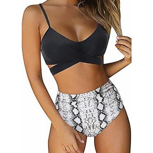 2021 Women Beach Bodysuit Two Piece Backless Polyester Padded Bra Briefs Swimwear Set Comfortable to wear for Water Activity