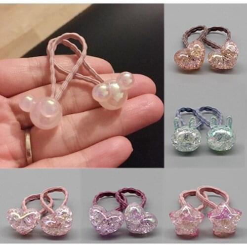 1Pair Allergy Free Elasticity Cute Bunny Star Princess Dog Headwear Hair Accessories Unique Gifts Exquesite