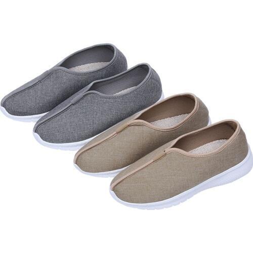4color top quality brown/blue all season linen Buddhist lay meditation shoes shaolin monk kung fu sneakers zen lohan arhat shoes