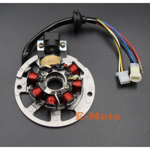 6 Wires 49CC 50CC 2 STROKE SCOOTER 1PE40QMB JOG MINARELLI ENGINE STATOR MAGNETO new E-Moto